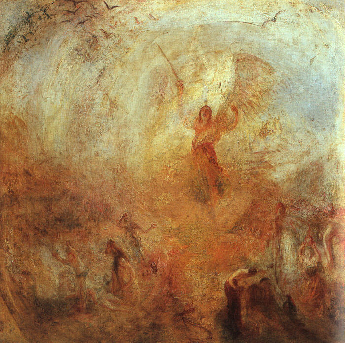 Angel Standing in a Storm